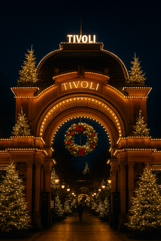 Experience the magic of Christmas at Tivoli Gardens in Copenhagen
